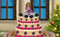 Barbie Christmas Cake